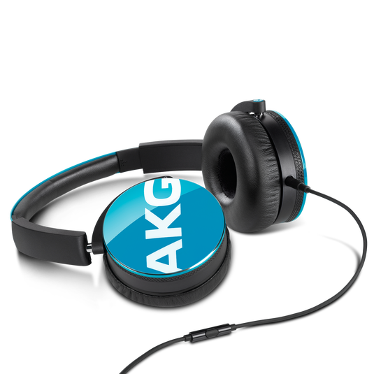 Y50 - Blue - On-ear headphones with AKG-quality sound, smart styling, snug fit and detachable cable with in-line remote/mic - Detailshot 2 image number null